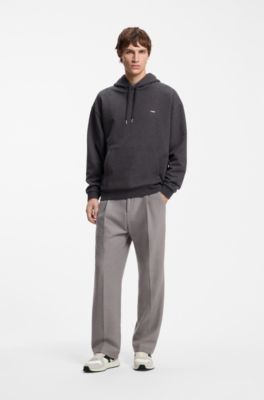 Suede-trim sneakers, White