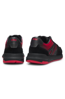 HUGO x RB sneakers with bull motif, Black