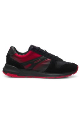 HUGO x RB sneakers with bull motif, Black