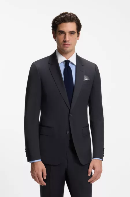 BOSS BY BECKHAM silk pocket square with digital print