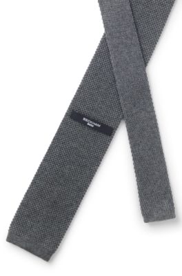 BOSS BY BECKHAM corbata de lana, Gris