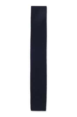 BOSS BY BECKHAM corbata de lana, Azul oscuro