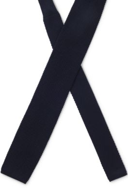 BOSS BY BECKHAM corbata de lana, Azul oscuro