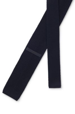 BOSS BY BECKHAM corbata de lana, Azul oscuro