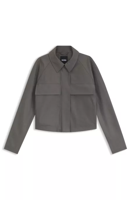 Relaxed-fit jacket in cotton denim