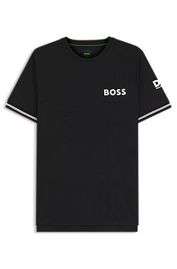 T-shirt Slim en tissu structuré avec des détails contrastants