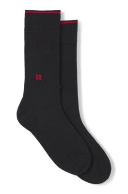 2-pack regular-length socks, Black