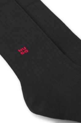 2-pack regular-length socks, Black