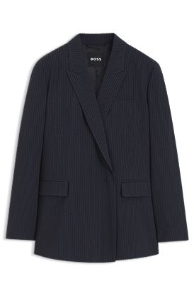 Blazer Regular en crêpe stretch à rayures tennis