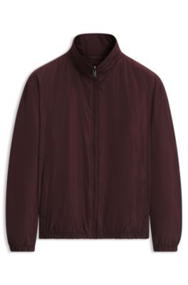 Reversible zip-up jacket, Brown