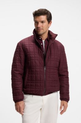 Reversible zip-up jacket, Brown