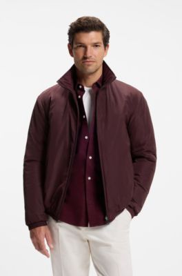 Reversible zip-up jacket, Brown