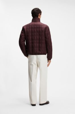 Chaqueta reversible con cremallera, Marr&oacute;n