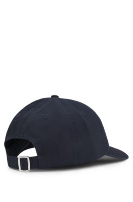 Gorra de sarga de algod&oacute;n con logo bordado, Azul oscuro