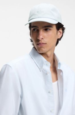 Casquette en twill de coton &agrave; logo brod&eacute;, bleu clair