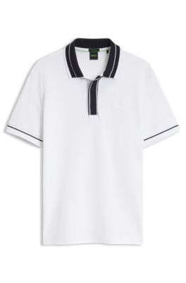 Paddy cotton polo shirt, White