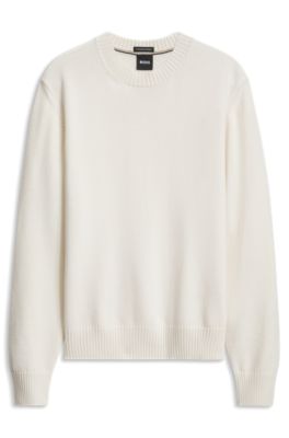 Merino wool sweater, White