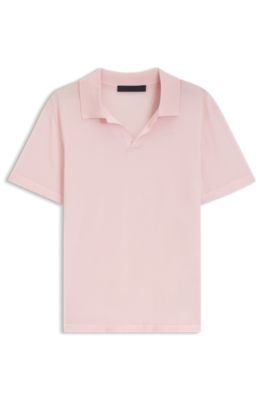 BOSS BY BECKHAM knit polo in virgin wool, Pink