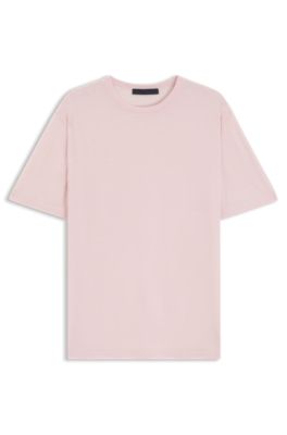 BOSS BY BECKHAM knit T-shirt in virgin wool, Pink
