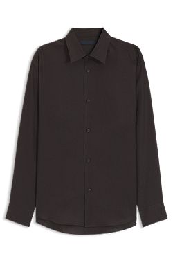 BOSS BY BECKHAM camisa relaxed fit de lino