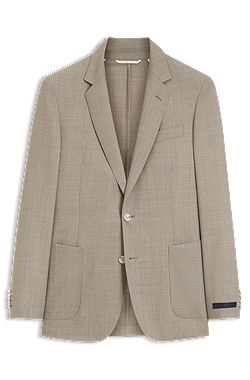 BOSS BY BECKHAM slim-fit suit jacket in virgin wool