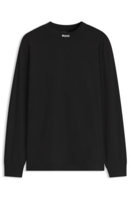 T-shirt en coton stretch, Noir