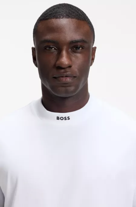 Stretch-cotton T-shirt