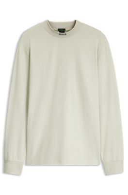 Camiseta de algod&oacute;n el&aacute;stico, Beige claro