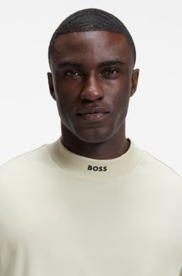 Camiseta de algod&oacute;n el&aacute;stico, Beige claro
