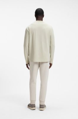 Camiseta de algod&oacute;n el&aacute;stico, Beige claro