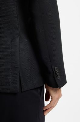 Americana slim fit, Negro