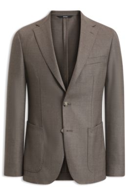 Americana slim fit, Beige claro