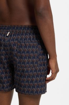 Ba&ntilde;ador estampado, Azul oscuro