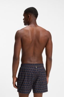 Ba&ntilde;ador estampado, Azul oscuro