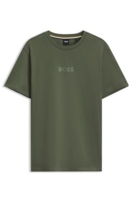 T-shirt de plage en coton, Vert