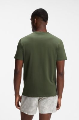 T-shirt de plage en coton, Vert