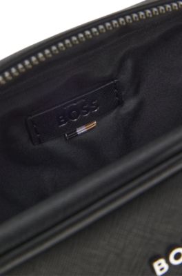 Trousse de toilette &agrave; finitions logo, Noir