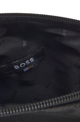 Faux-leather backpack, Black