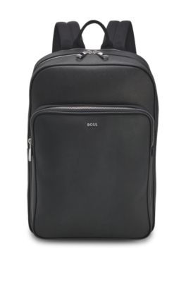Leather backpack, Black