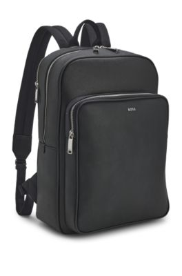Leather backpack, Black
