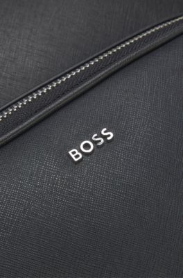 Leather backpack, Black