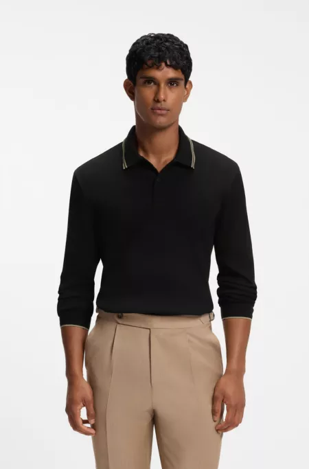black dress shirt with tan pants Dungaree Two-Pleat Slacks BEIGE / XL Built for taller proportions Black Jeans with Tan Shirt