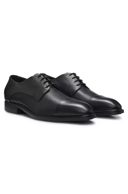 Italian-made Derby shoes in grained leather