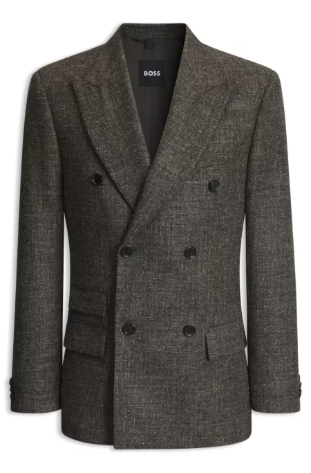 Wool-blend suit jacket