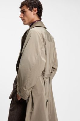 Relaxed-fit trench coat , Light Brown