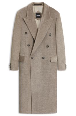 Double-breasted overcoat, Light Brown