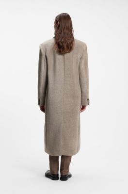 Manteau crois&eacute;, Brun chin&eacute;