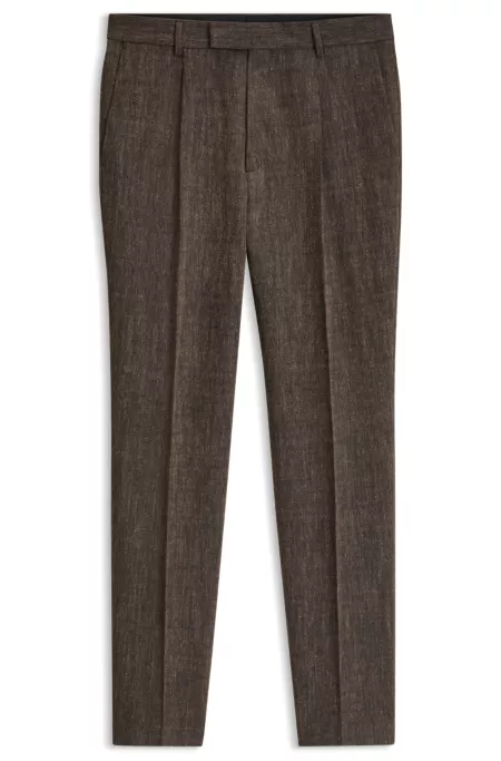 Wool-blend pants
