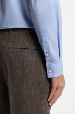 Wool-blend pants, Brown