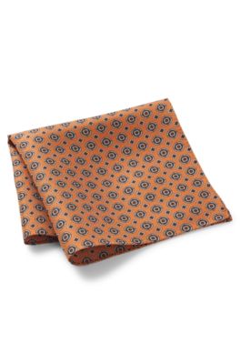 Pa&ntilde;uelo de bolsillo de seda, Rojo oscuro